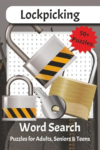 Lockpicking Word Search Puzzle Book: A Challenging Brain Teaser Collection for Puzzle Lovers and Curious Minds alike!