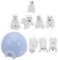 BESPORTBLE 9Stücke Miniatur Arktische Tierfiguren Set Winzige Harzbären und Iglu Dekorationen für Mikro Landschaften Realistische Deko für Garten Büro und Kinderzimmer