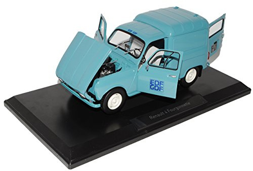 Renautl 4 Fourgonnette Blau Transporter 1965 EDF GDF 1/18 Norev Modell Auto