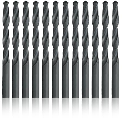 Drill America Lot de 12 forets en acier haute vitesse 4,20 mm Série DWDMM