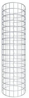 GABIONA Colonne de Pierre Panier Gabion Rond Spirale Fermeture, galvanisées, Largeur de Maille 5 x 5 cm, Hauteur 80 cm 32 cm Durchmesser