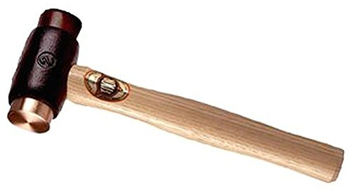 COPPER/RAWHIDE HAMMER 38MM 1070G Tools Hammers - COPPER/RAWHIDE HAMMER, 38MM, 1070G, Handle Type: Wood, Head Diameter: 38mm, Head Type: Soft Face, Overall Length: 305mm, Weight: 1070g, Hammer Type: Copper / Rawhide