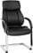 MyBuero Besucherstuhl Schwingstuhl Visiter CL130 Kunst-Leder Schwarz, Freischwinger-Sessel zum Arbeiten & Relaxen, Ergonomisch Konferenz-Stuhl Vierfußstuhl Büro Home-Office Warte-Zimmer, 725004