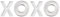 Ivy Lane XOXO Deko-Geschirr-Set, Keramik, 3-teilig