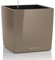 LECHUZA CUBE Premium 50 taupe hochglanz 16565