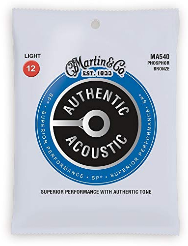 Martin 92/8 Acoustic Guitar Strings - Phosphor Bronze Wound (Light, .012 - .054)