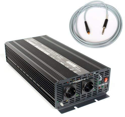 SOLARTRONICS Spannungswandler 12V 4000/8000 Watt Inverter Wechselrichter incl. 3 m Fernbedienung