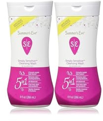 Summer's Eve Island Splash Refreshing Daily Feminine Wash, Removes Odor, pH balanced, 9 fl oz. (Pack of 2)