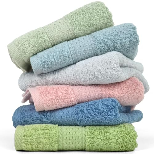 Cleanbear Handtuch Waschlappen, Sets, 100% Baumwolle, hohe saugfähig, für Zuhause, Outdoor und unterwegs nutzen