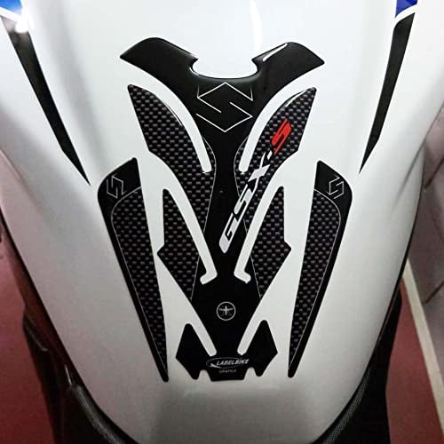 labelbike - 3D Tankpad Aufkleber aus Kunstharz Dekoration und Schutz des Motorradtanks kompatibel mit Suzuki GSXS GSX-S Carbon