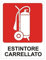 CARTELLONISTICA ADESIVA SICUREZZA DEL LAVOROESTINTORE CARRELLATO (DIM.10,3x13,8 CM)