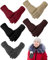 Sumind 2 Paar Damen Winter Handschuhe Warmer Plüsch Handschuh Gefüttert Winddicht Handschuhe für Damen und Mädchen (Schwarz, Grau)
