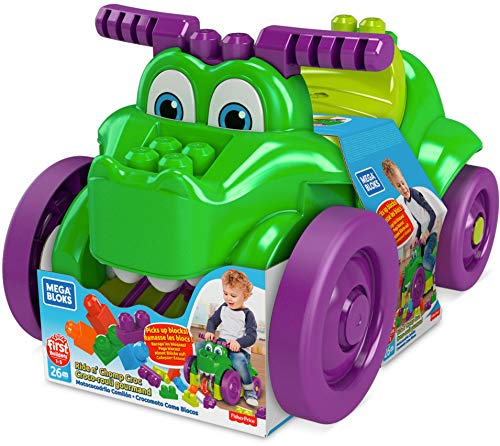 MEGA Bloks GFG22 - Spiel-Krokodil mit 25 Teilen, Spielzeug ab 1 Jahr