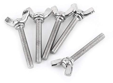 8 Arten 5 Teile/beutel M5 304 Edelstahl Flügel Schmetterlingsschrauben Schrauben Flügelbolzen Maschine Verschluss MEHRWEG VERPACKUNG socialme-eu(M5*20mm)
