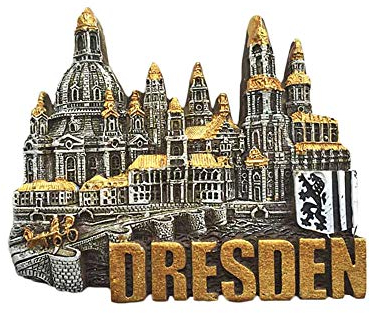 3D Dresden Deutschland Wahrzeichen Kühlschrankmagnet Touristische Souvenirs Aufkleber, Home & Kitchen Dekoration Deutschland Kühlschrankmagnet aus China