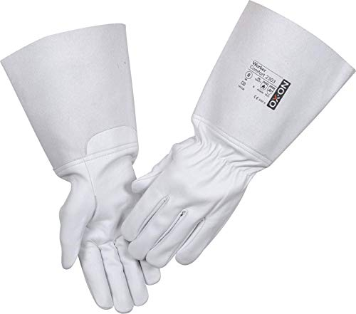 OX-ON HandschuhMan Tig Schweißerhandschuhe aus weichem Leder lang Rosenhandschuhe Gr. 7-12 (10/XL)