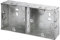Lyvia Electrical 8853 35mm Dual Metal Back Box, 2 Gang
