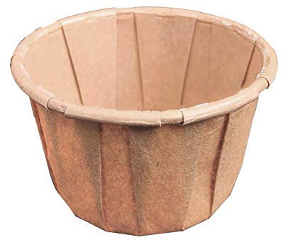 García de Pou 250 Unités - Pots Papier Plissé 30 ml (1 oz) 80 g/m2, 4,4/3,1 x 2,8 cm Naturel Parch,Ingraissable