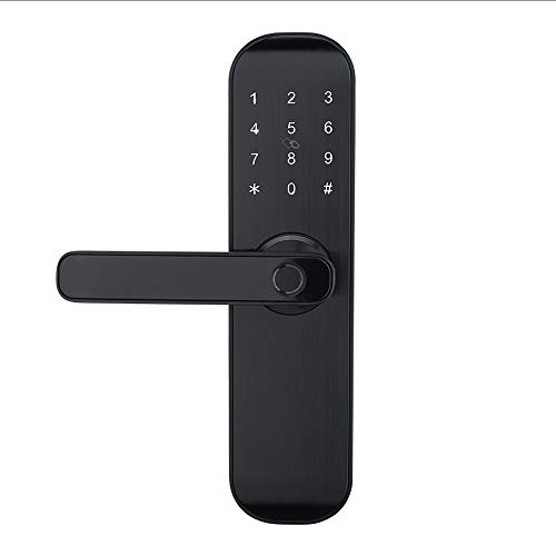 HAIFUAN M20 Bluetooth-Digitalschloss, Entsperren mit Karte, Code, App (nur kompatibel mit Alexa) (nur linke Tür)(M20-L)