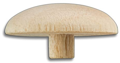 2X 100 Stück HOFMEISTER® Abdeckkappe aus Holz für Spax & Torx Schrauben Nr. 2, Stift Ø 3 mm aus Ahorm Holz, Maße 13 x 7 mm, praktische Schrauben-Abdeckung für Möbel, Handwerk und Sauna