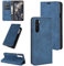 Fertuo Cover Oneplus Nord, Custodia a Libro in Pelle Flip Case Portafoglio con Porta Carte, Chiusura Magnetica [Interna in Silicone Morbido] Cover per Oneplus Nord 5G Smartphone, Blu