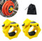 Barbell Clamps Olympic Bar Collars 2 Inch Quick Release Barbell Lock Clamp Locking Standard Bar Weight Plates Collar Clips for Workout Weightlifting Fitness Training Bodybuilding-Yellow