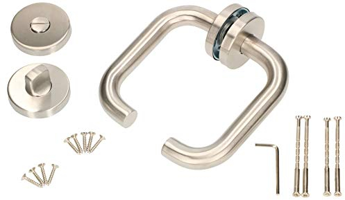 KOTARBAU® Rosettengarnitur 140 mm Edelstahl A WC–Garnitur Universal