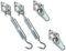 Rollmayer Sonnensegel Befestigung Edelstahl, Terrasse & Garten & Balkon & Camping, Wetterschutz, windabweisend & wasserabweisend mit UV Schutz (Montagesatz, Set 1)