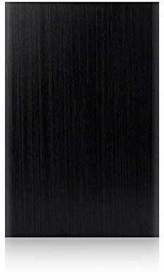 Disque dur externe 2,5 en métal brossé 2 To / 500 Go / 320 Go - Stockage de sauvegarde portable USB 3.0 - Convient pour ordinateurs de bureau, ordinateurs portables, PS4, Xbox, Smart TV (80 Go, noir)