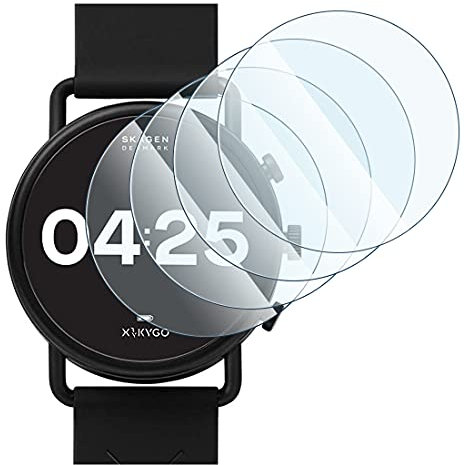 Karylax Displayschutzfolie für Smartwatch, flexibel, bruchsicher, Härtegrad 9H, ultradünn, 0,2 mm und 100 % transparent, für Skagen Smartwatch Falster 3