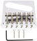Yootones 1 chevalet à 6 selles de style vintage compatible avec Fender Tele Telecaster pour guitare électrique Fender Telecaster (argenté)
