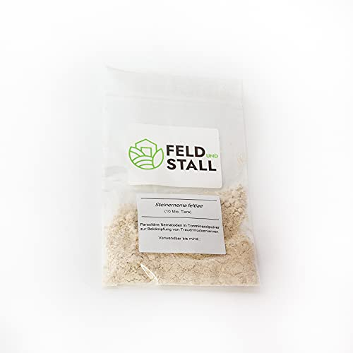 FeldundStall Steinernema Nematoden: Nützlinge für die natürliche Bekämpfung von Maikäfern, Engerlingen, Ameisen, Thripsen, Trauermücken & weiteren Schädlingen im Garten