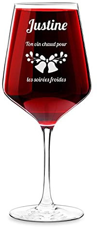 Maverton Verre à Vin XL pour elle - 530ml - Verre Personnalisé à Vin Rouge et Blanc - Cadeau d’anniversaire pour chaque Femme - Chaud
