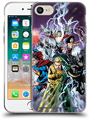 Head Case Designs Offizielle Justice League DC Comics Neu 52#15 Comic-Bucheinbände Gelhülle [Militärischer Schutzgrad] Kompatibel Mit Apple iPhone 7/8 / SE 2020 & 2022 Und Kompatibel Mit MagSafe