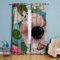 Michorinee Gardinen Blickdicht Vorhang Pink Blumenmuster Vintage Verdunkelungsvorhang mit Ösen Landhausstil Dekoschal Blätter für Wohnzimmer Fenster 2 Stücke 210 × 132cm (H × B)