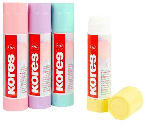 Tube de colle blanche 20gr Kores couleurs pastel