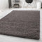 Carpetsale24 Teppich Wohnzimmer Shaggy Flokati Einfarbig Design 120 x 170 cm Taupe - Hochflor Teppich Schlafzimmer Pflegeleicht Super Weich - Flauschiger Teppich Langflor 50 mm Florhöhe Rechteckig