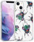 MAYCARI Scary Painting Beatles Case Clear for iPhone SE 2020/7/8, Art Animals Pattern Transparent Shockproof Anti-Scratch Soft TPU Cover with Air Cushion for Men Women Boys Girls