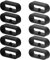 adspow 10Pcs 20mm Watch Strap Holder Loop,Rubber Watch Band Loop,Watch Band Retaining Hoop Loop Ring Retainer Holder,Smartwatch Band Retainer Loop Watch Fastener Rings