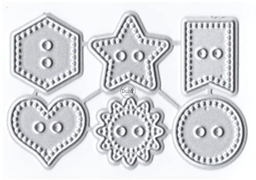 DzIxY Antike Herz Sonne Stern Logos Metall Stanzformen für Kartenherstellung Kit Prägepapier Stanzformen Scrapbook Maschine Schablonen Aufbewahrungstaschen Zubehör