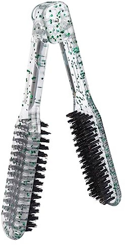 SOESFOUFU Plancha De Pelo Transparente Pinzas De Cerdas De Pelo Para Mujer Herramienta De Peluquería Para Alisar El Cabello