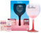 Gordon's Pink Gin Gift Set - Gifts for Women, Official Branded Copa Glass, Popaball Rose Gold Shimmer, 5cl Gordon's Premium Pink Gin - Flavoured Alcohol Gifts, Birthday, 2023 Version