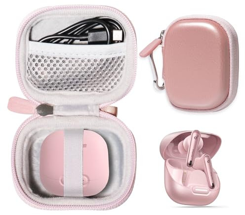 CaseSack Case for soundcore by Anker Liberty 4 NC Wireless Earbuds (Rose Gold)
