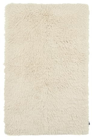 TOM TAILOR Teppich aus 100% Schurwolle; handgewebt | Größe: 140 x 190 cm; Farbe: Beige | - Fluffy