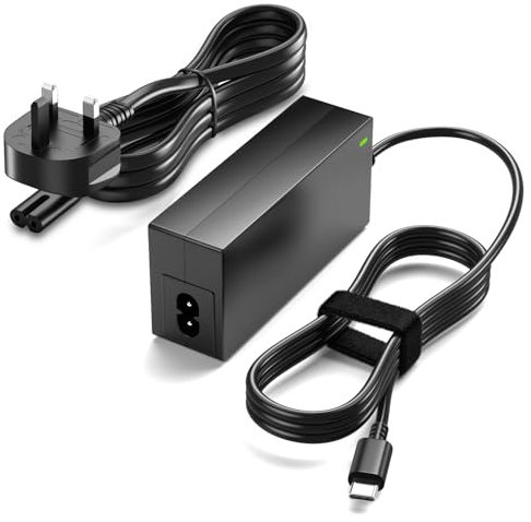 Basicvolt 65W USB C Laptop Charger - AC Adapter for HP EliteBook Elite Spectre X360 X2 830 1030 1040 Envy 11 13 14 15 ProBook 430 G6 G7 G8 Chromebook Pavilion Laptop Charger Power Supply