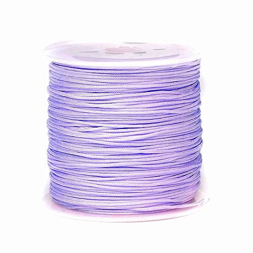 Pitadue 1 rouleau de cordon en nylon pour bracelets, 50 m x 0,8 mm, cordon de perles pour stores, bracelets tressés, fabrication de bijoux