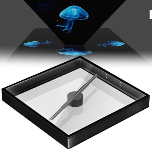 XDLYWUZIQ 3D-Hologramm-Ventilator, Hologramm-Ventilator-Projektor-Werbedisplay Mit WiFi-App, Holografischer Propeller Für Werbung, Ausstellung, Geschäft, Bar,45Cm