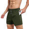 BOOJO Sporthose Herren Kurz Hosen Schnell Trocknend Sport Shorts mit Reißverschlusstasche Leicht Jogginghose Trainingshose(Armeegrün,L)