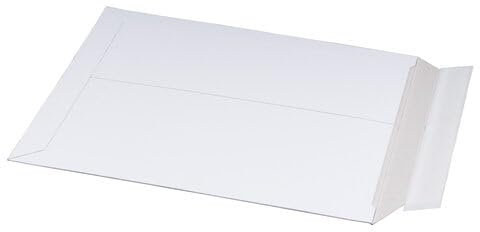 VEPATIM 100 Vollpappe-Versandtaschen 309x447mm stabile Vollpappe Selbstklebeverschluss A3 weiß