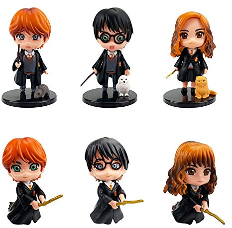 6PCS Magician Mini Figures Set, Magician Cake Topper, Magician Cupcake Figurines Party,Mystery Magicians Trainer Cupcake Topper Decor For Kids Birthday Baby Shower Magician Theme Party Supplies